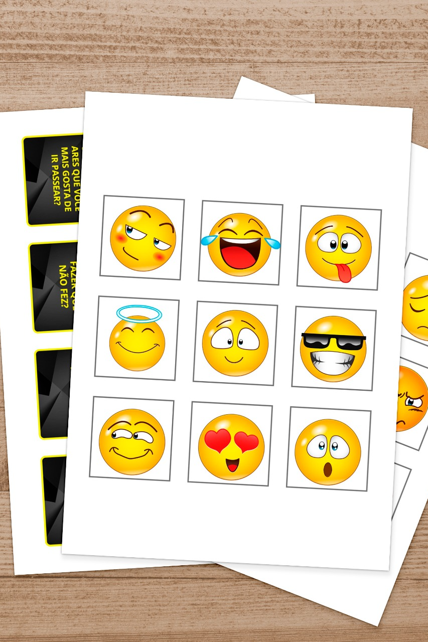 Jogo Das Emoções - Cartões (A5 - Imprimir), PDF